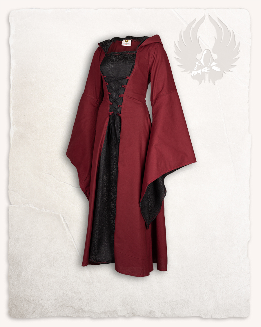 Ophelia Kleid bordeaux/schwarz M