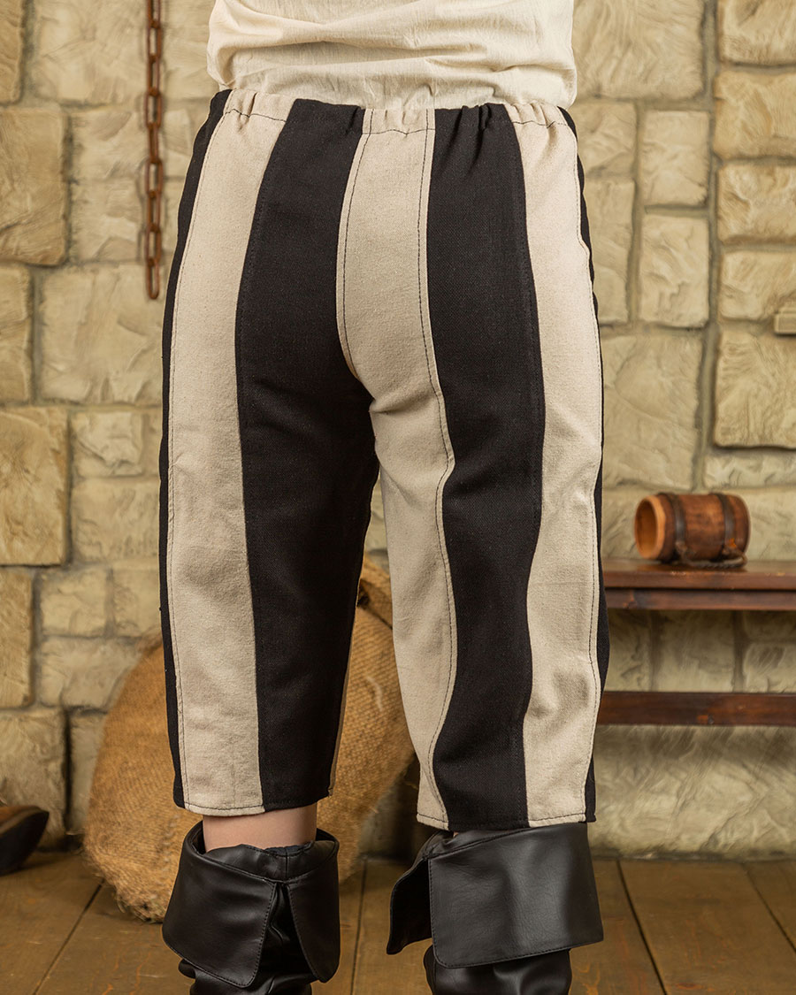 Jack Piratenhose schwarz/natur S