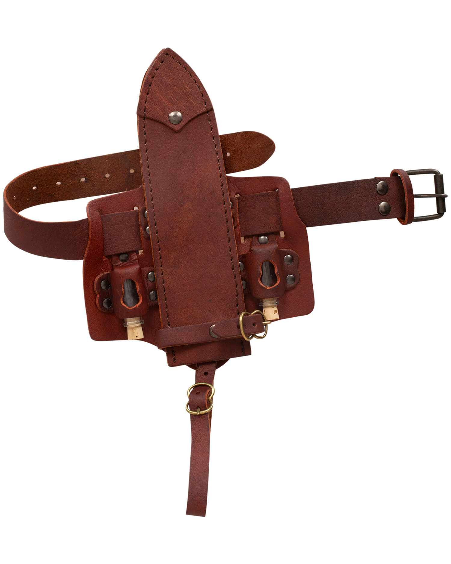 Trinity Holster mit Dolchscheide braun