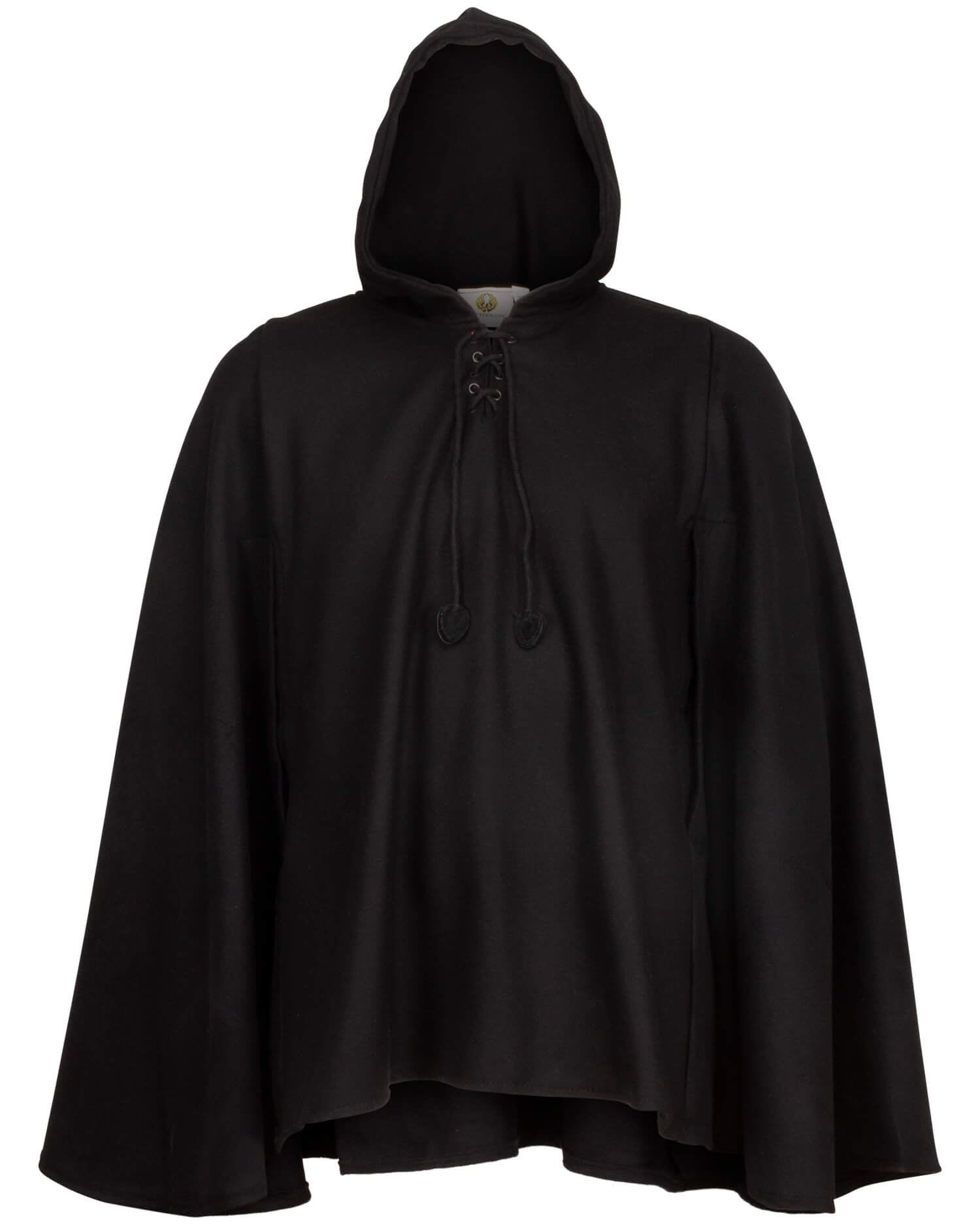 Raven Cape Wolle schwarz