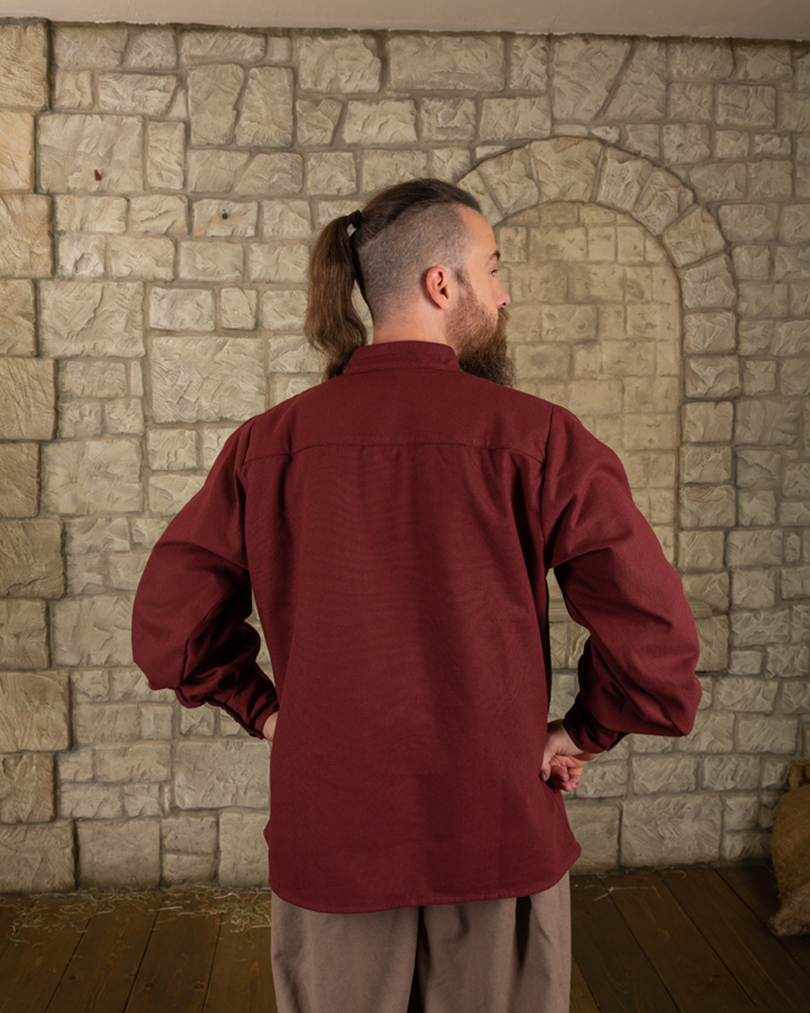 Bartold Hemd canvas bordeaux XL