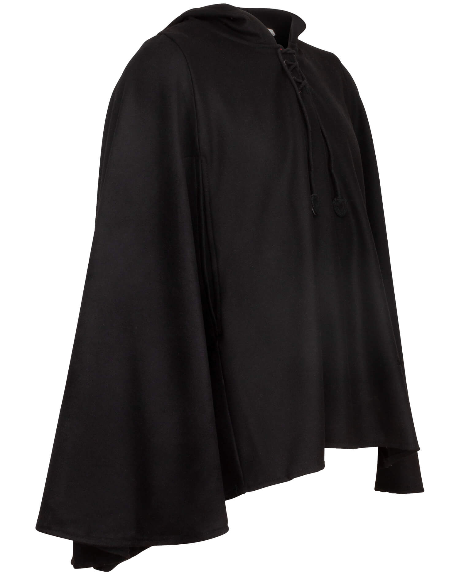 Raven Cape Wolle schwarz